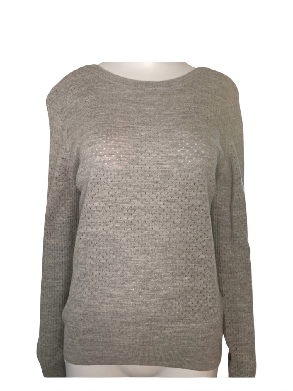 A.P.C. Paris Merino Wool Crewneck Grey Sweater